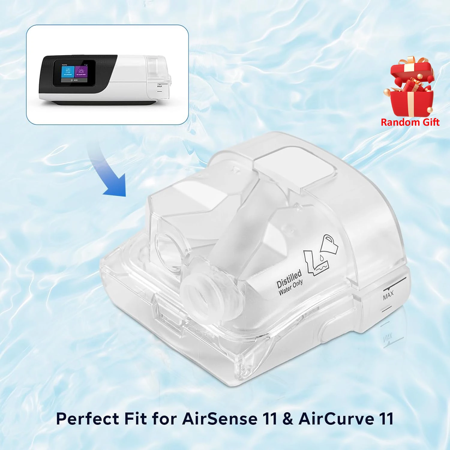 new Replacement Water Chamber for AirSense 11 – Durable Humidifier Tank, Easy to Fill & Clean, Leak-Resistant CPAP Water Chamber
new Replacement Water Chamber for AirSense 11 – Durable Humidifier Tank, Easy to Fill & Clean, Leak-Resistant CPAP Water Chamber