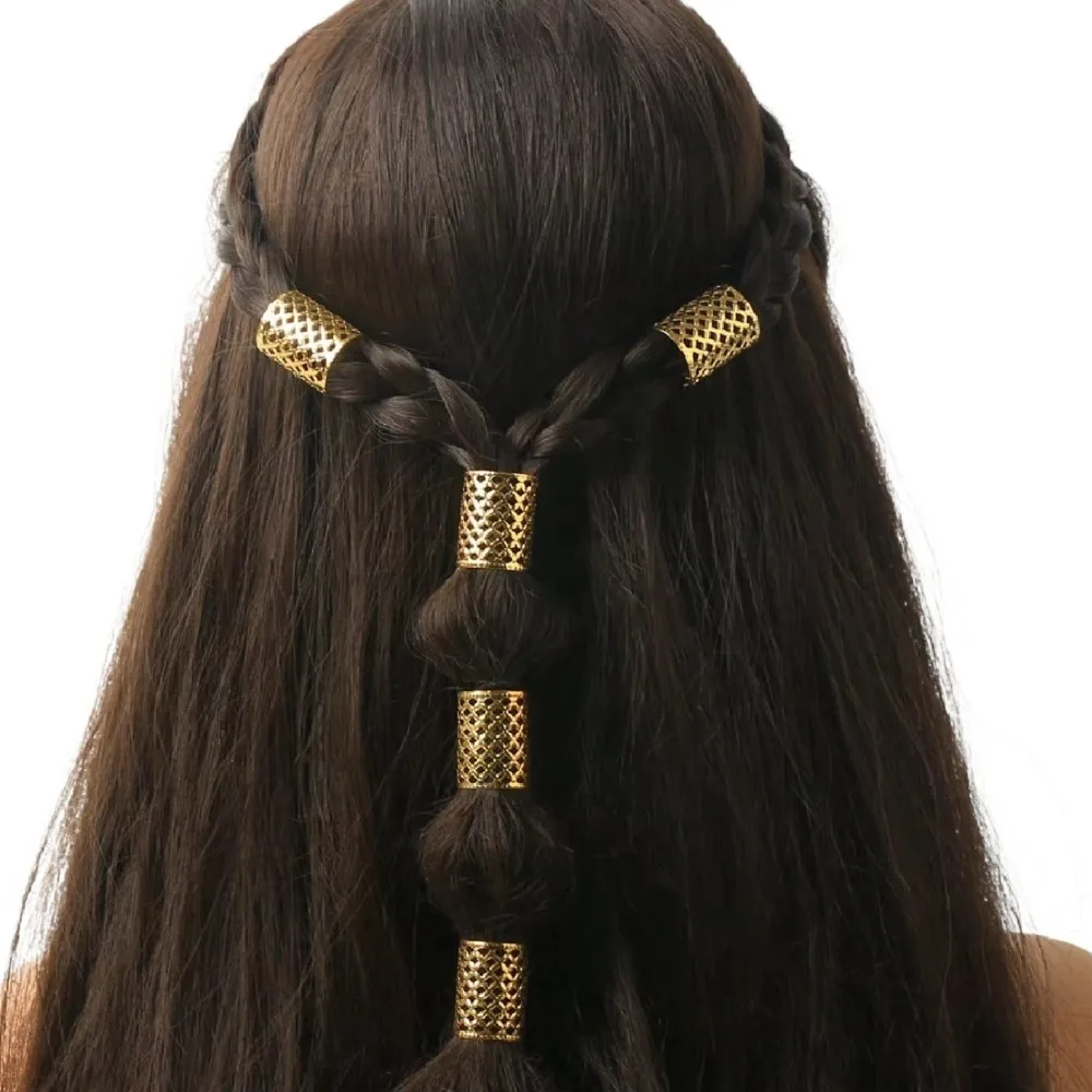 5pcs Dread Locks Hollow Out Hair Ring Metal Cuff Clips Gold and Silver Dreadlocks Beads Adjustable Dirty Braids Hair Braid Tubes
5pcs Dread Locks Hollow Out Hair Ring Metal Cuff Clips Gold and Silver Dreadlocks Beads Adjustable Dirty Braids Hair Braid Tubes