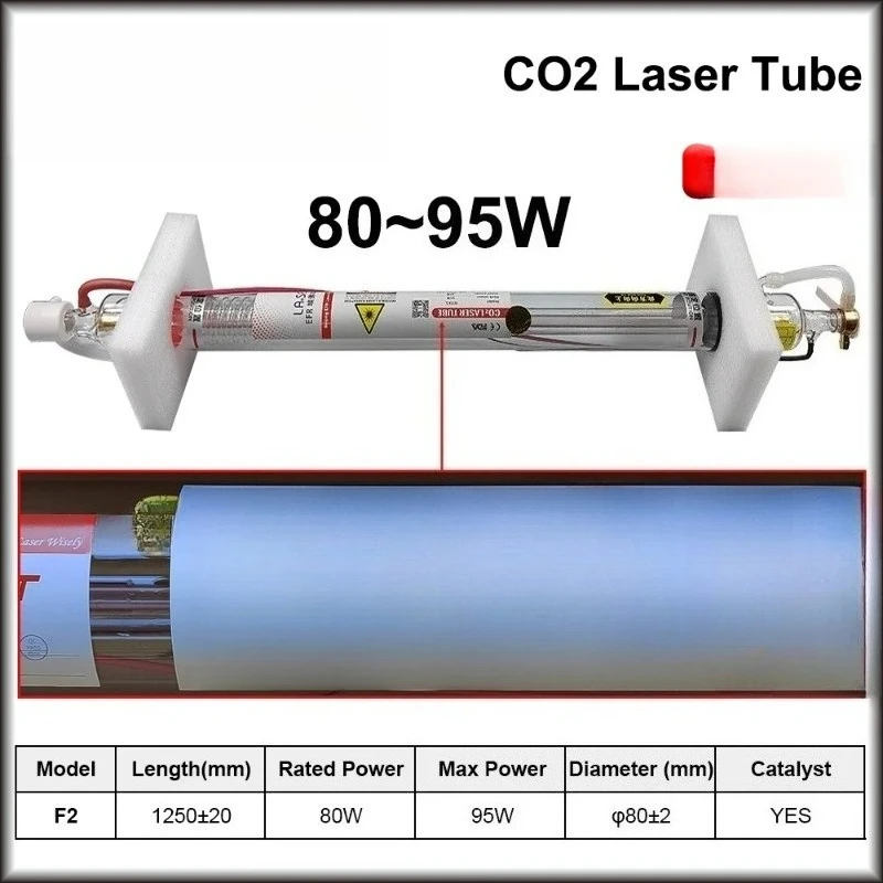 Laser tube 80W100W130W150W CO2 cutting engraving machine accessories
Laser tube 80W100W130W150W CO2 cutting engraving machine accessories