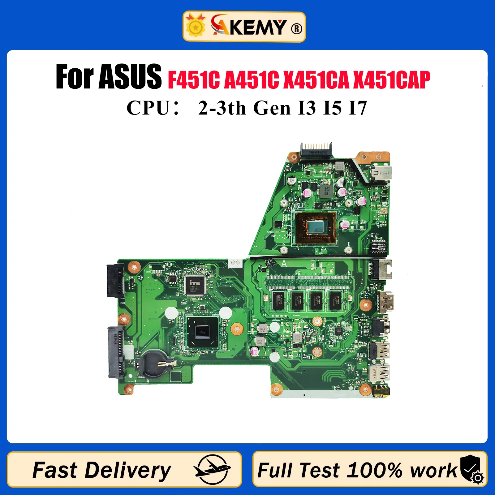 X451CA Материнская плата для ноутбука ASUS VivoBook X451C F451C A451C X451CA X451CAP Материнская плата для ноутбука с процессором I3 I5 I7 100% тест ОК
X451CA Материнская плата для ноутбука ASUS VivoBook X451C F451C A451C X451CA X451CAP Материнская плата для ноутбука с процессором I3 I5 I7 100% тест ОК