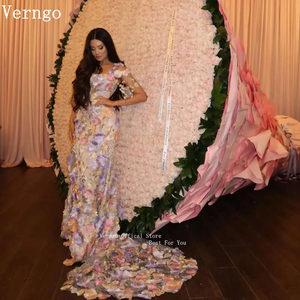 Verngo Luxury Flowers Evening Dress Off The Shoulder Mermaid Sweep Train Prom Gowns Celebrity Prom Party Gowns Customized
Verngo Luxury Flowers Evening Dress Off The Shoulder Mermaid Sweep Train Prom Gowns Celebrity Prom Party Gowns Customized