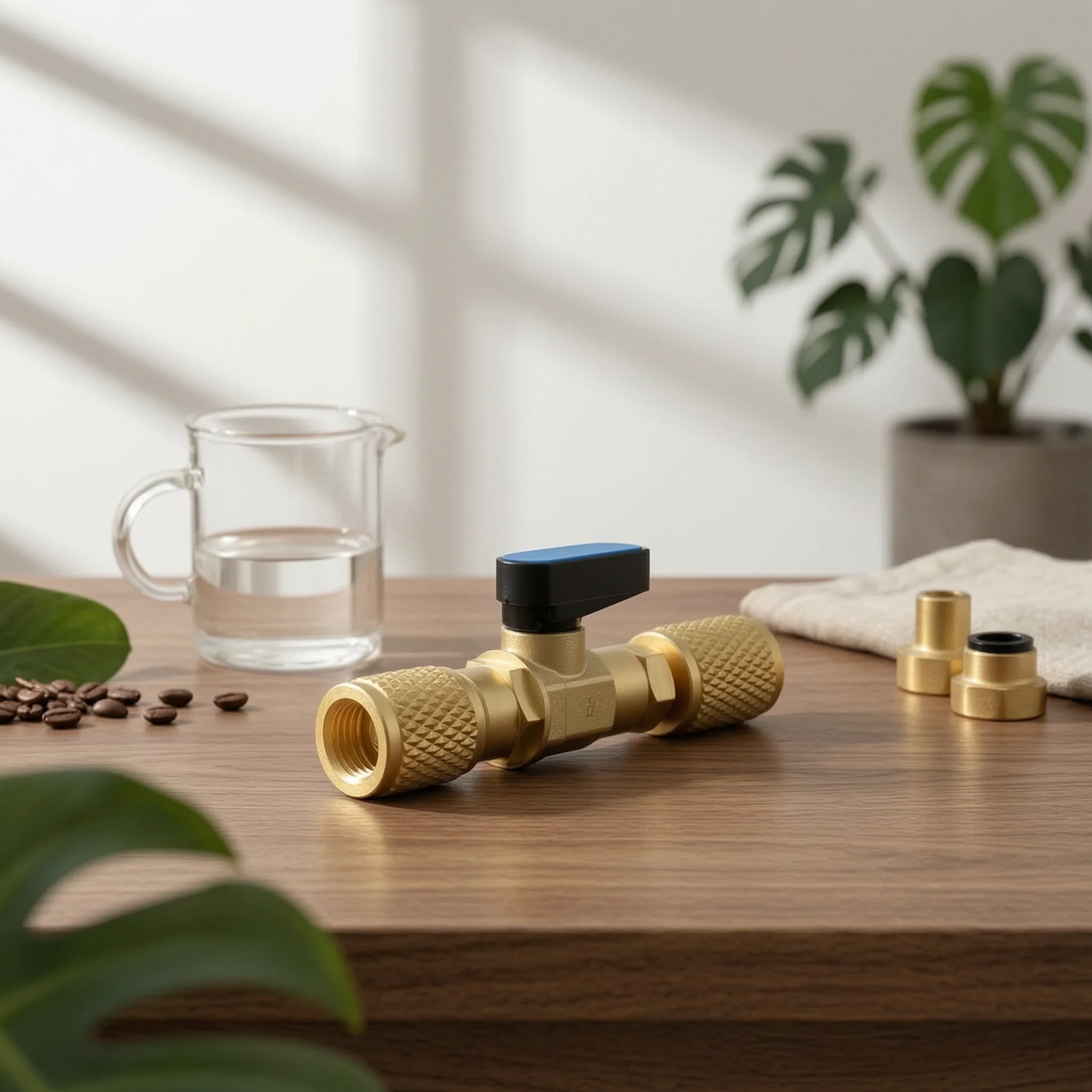 Ball Valve Connector with Shutoff Switch Shut-Closed Ball Valve Hvac Accessory Brass Body Repair Tool Leak Proof
Ball Valve Connector with Shutoff Switch Shut-Closed Ball Valve Hvac Accessory Brass Body Repair Tool Leak Proof