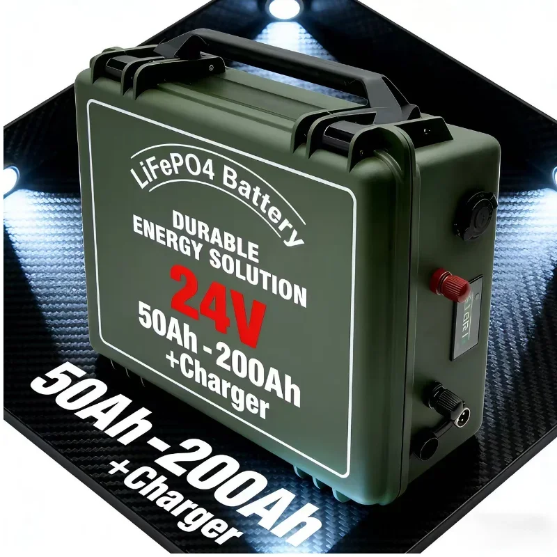 Литиевая батарея LiFePO4, 24 В, 50 Ач–200 Ач, максимальный выход для троллинговых двигателей мощностью 2 кВт | Совместимость с солнечной зарядкой | Идеально подходит для кемпинга, автофургона
Литиевая батарея LiFePO4, 24 В, 50 Ач–200 Ач, максимальный выход для троллинговых двигателей мощностью 2 кВт | Совместимость с солнечной зарядкой | Идеально подходит для кемпинга, автофургона