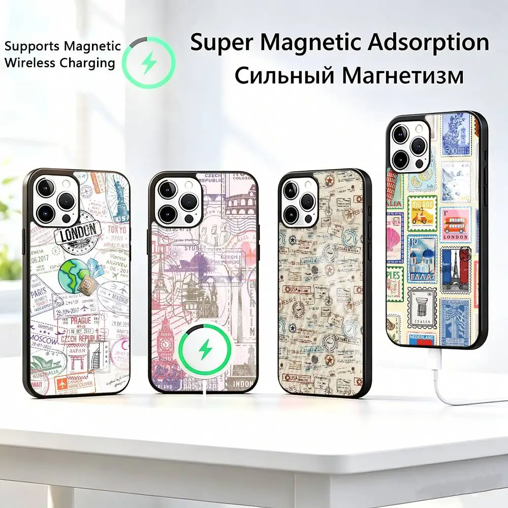 Travel-l Label Landmark Pattern Phone Case For iPhone17,16,15,14,13,12,11 Plus,Pro Allows magnetic wireless charging
Travel-l Label Landmark Pattern Phone Case For iPhone17,16,15,14,13,12,11 Plus,Pro Allows magnetic wireless charging