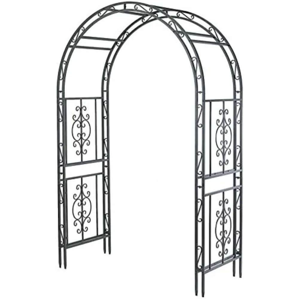 Durable Black Iron Trellis Lattice Garden Arbor 84 x 53 for Outdoor Decor Plow & Hearth Montebello Collection
Durable Black Iron Trellis Lattice Garden Arbor 84 x 53 for Outdoor Decor Plow & Hearth Montebello Collection