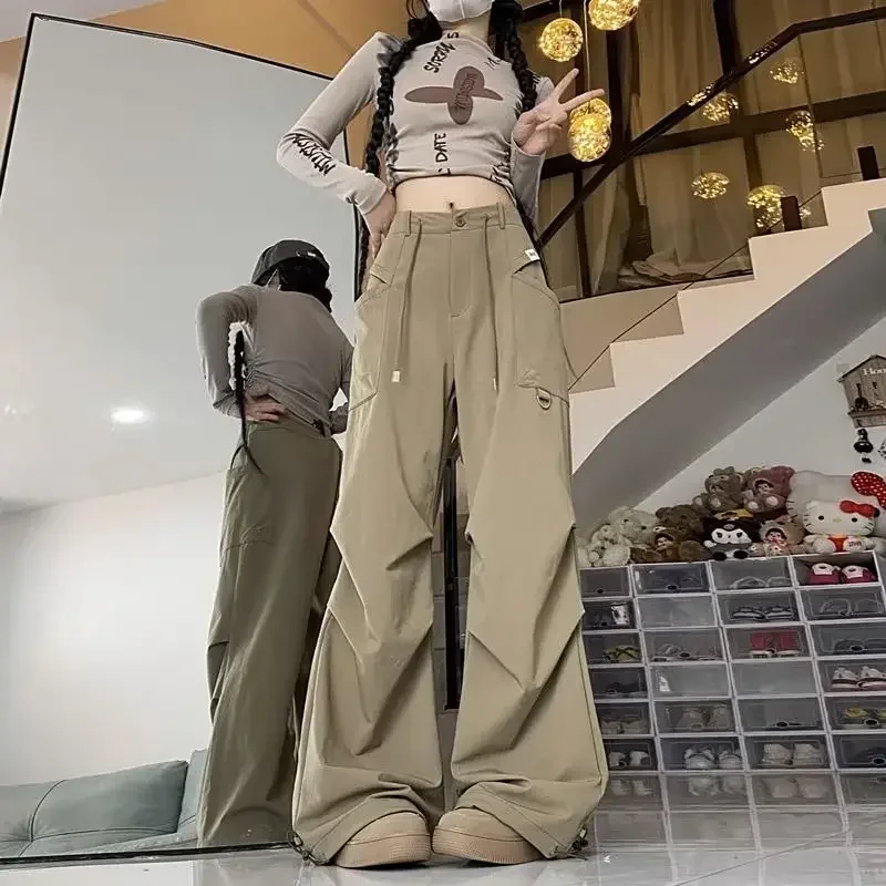 Deeptown Y2k Vintage Cargo Pants Woman Streetwear Baggy Harajuku Korean Fashion Sports Oversized High Waist Trousers Aesthetic
Deeptown Y2k Vintage Cargo Pants Woman Streetwear Baggy Harajuku Korean Fashion Sports Oversized High Waist Trousers Aesthetic