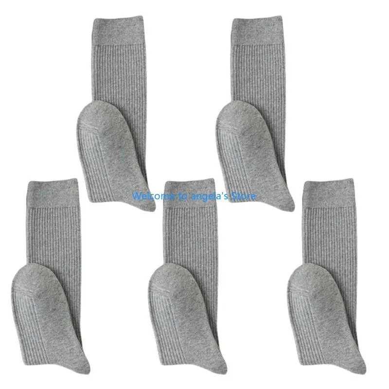 X4YC 5 пар модных хлопковых длинных носков, женские вязаные чулки до колена в рубчик
X4YC 5 пар модных хлопковых длинных носков, женские вязаные чулки до колена в рубчик