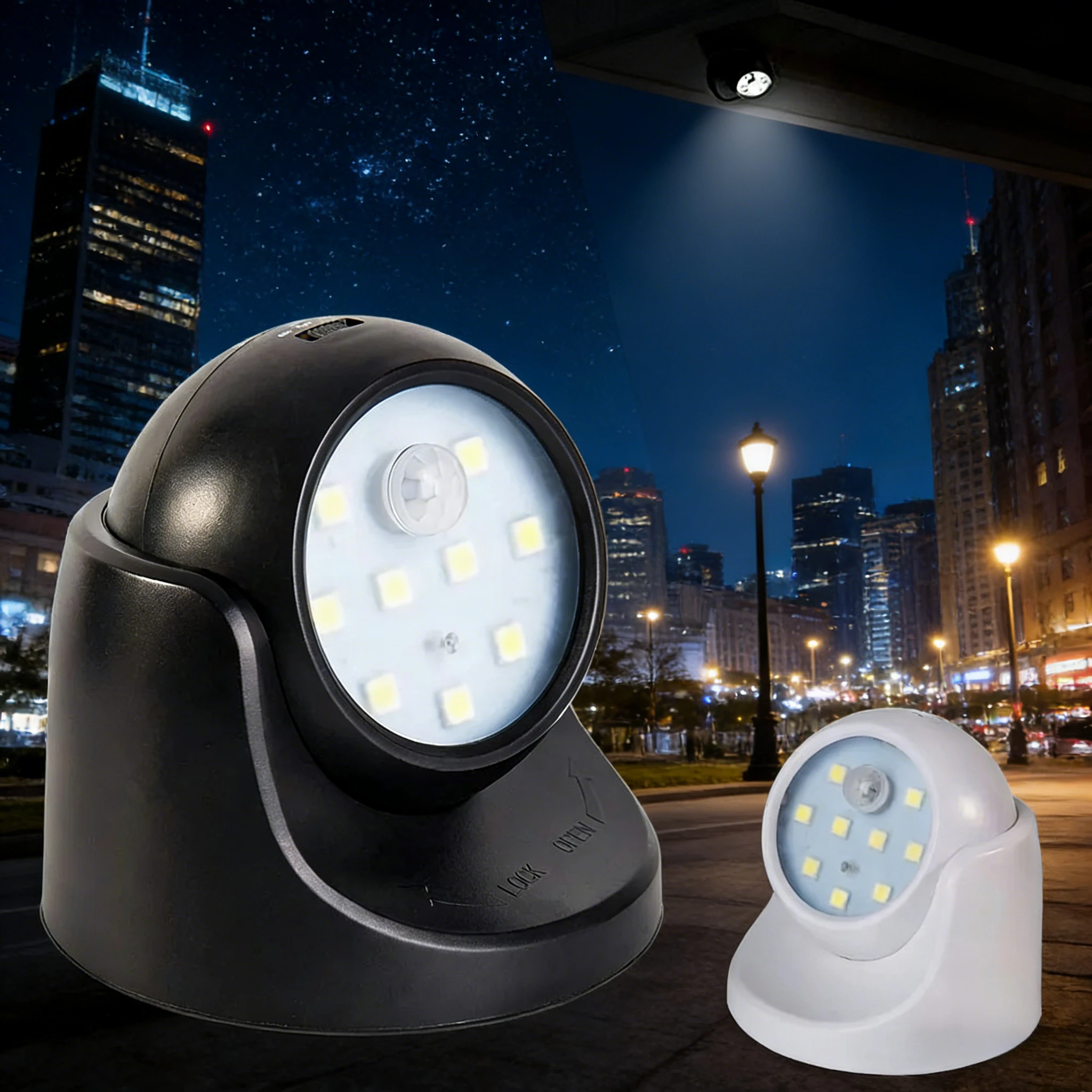 360 Degree Rotating LED Induction Wall Night Light Multi-purpose Energy Saving Portable Lamp for Porch Hallway Stairs Decor
360 Degree Rotating LED Induction Wall Night Light Multi-purpose Energy Saving Portable Lamp for Porch Hallway Stairs Decor