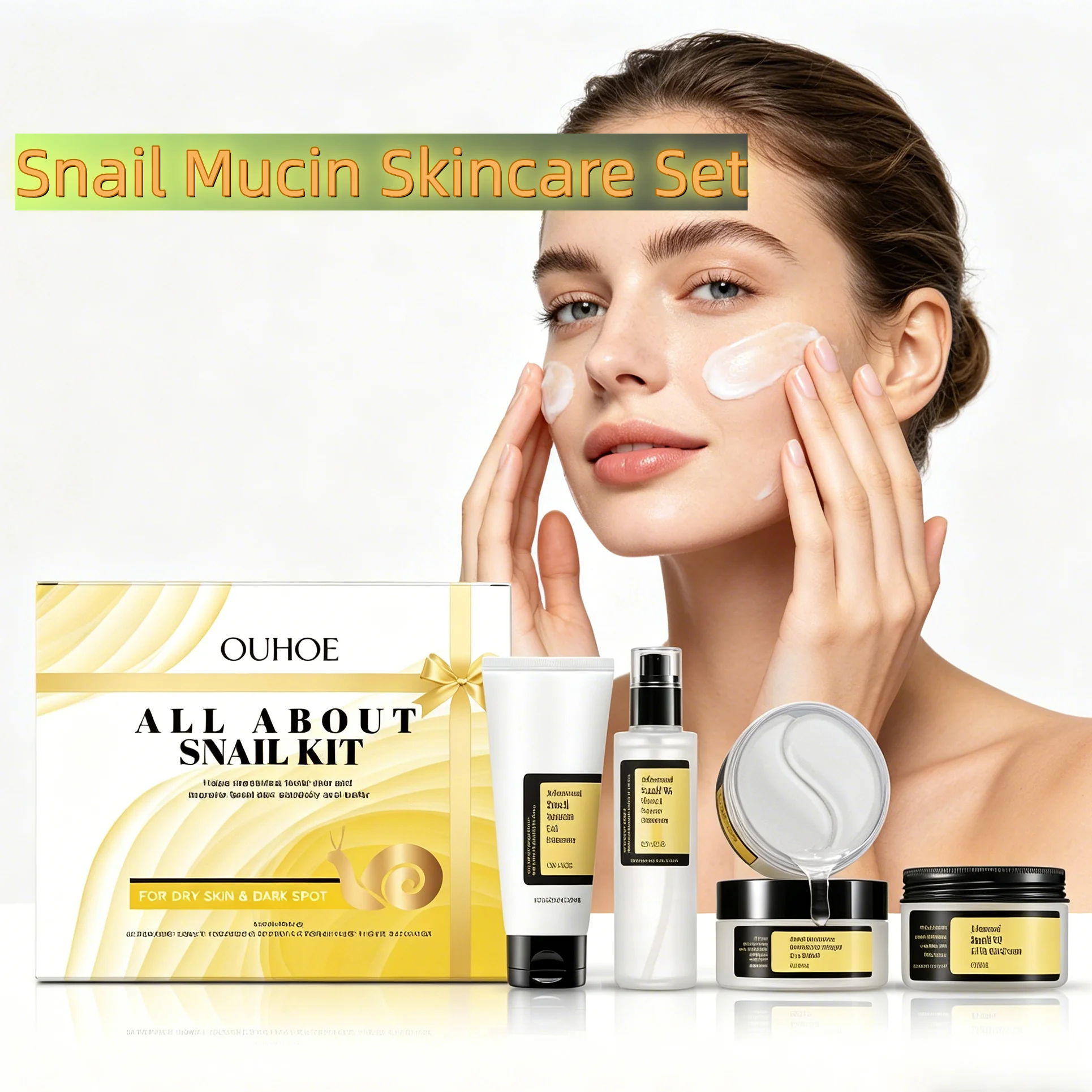 Snail Mucin Skincare Set-Complete 4-Step Glow Routine,Natural Snail Mucin Power&Hydration Barrier,Hydrogel Eye Mask Relief,Gift Packaging
Snail Mucin Skincare Set-Complete 4-Step Glow Routine,Natural Snail Mucin Power&Hydration Barrier,Hydrogel Eye Mask Relief,Gift Packaging