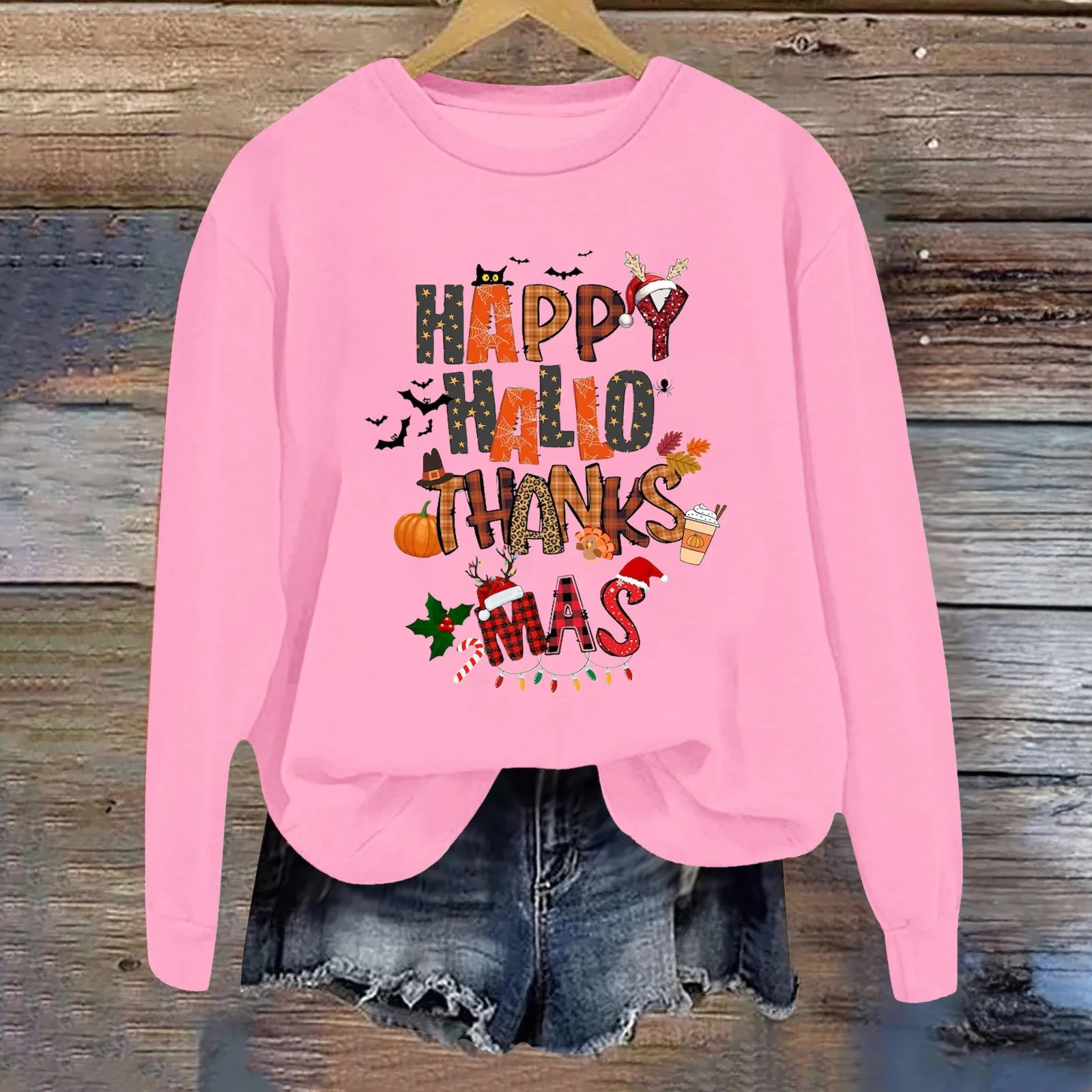 Women's Trendy Pullover Hoodie Letter Print Round Neck Top For Fall & Winter Casual Loose Long Sleeve Top Pullover Female Coat
Women's Trendy Pullover Hoodie Letter Print Round Neck Top For Fall & Winter Casual Loose Long Sleeve Top Pullover Female Coat