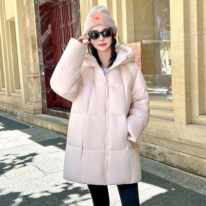 Women's Winter Coat Jacket Fleece Lined Autumn Winter Puffy Hooded Mid Long Down Cotton Coat For Women Lightweight Cloud Puff
Women's Winter Coat Jacket Fleece Lined Autumn Winter Puffy Hooded Mid Long Down Cotton Coat For Women Lightweight Cloud Puff