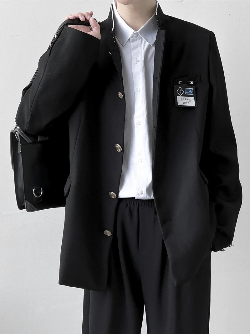 Trendy Men's Suit Jacket Spring Autumn Casual Loose Style Couple's DK Uniform Top Long Sleeve Pure Color No Ironing Needed
Trendy Men's Suit Jacket Spring Autumn Casual Loose Style Couple's DK Uniform Top Long Sleeve Pure Color No Ironing Needed