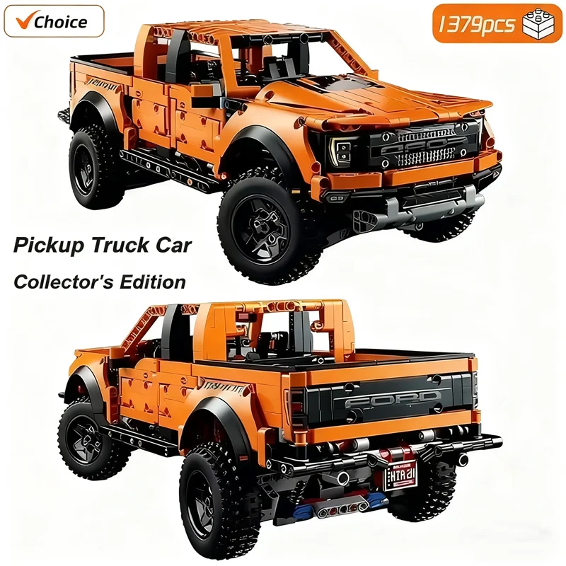 Обучающие строительные блоки F-150, пикап, гоночный MOC, технология, строительные блоки, модель автомобиля, кирпичная игрушка, подарок ребенку, 1379 шт.
Обучающие строительные блоки F-150, пикап, гоночный MOC, технология, строительные блоки, модель автомобиля, кирпичная игрушка, подарок ребенку, 1379 шт.