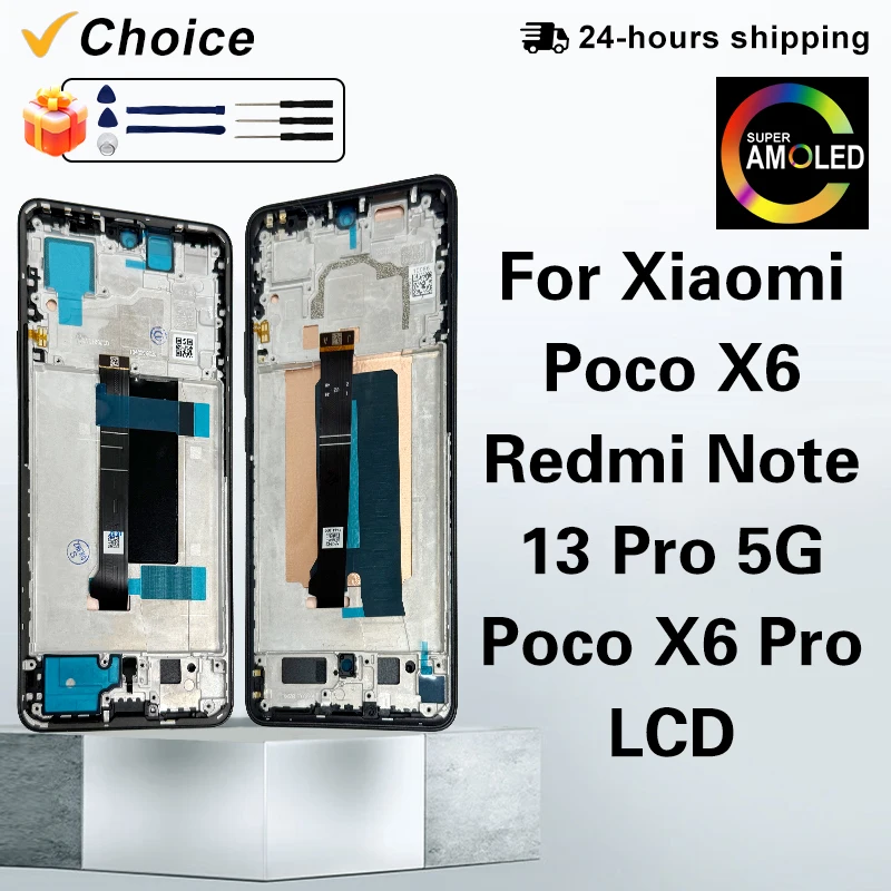 AMOLED For Xiaomi POCO X6 Pro 2311DRK48G Display Touch Screen Digitizer Replace For Xiaomi Poco X6 LCD Note 13 Pro 5G Display
AMOLED For Xiaomi POCO X6 Pro 2311DRK48G Display Touch Screen Digitizer Replace For Xiaomi Poco X6 LCD Note 13 Pro 5G Display