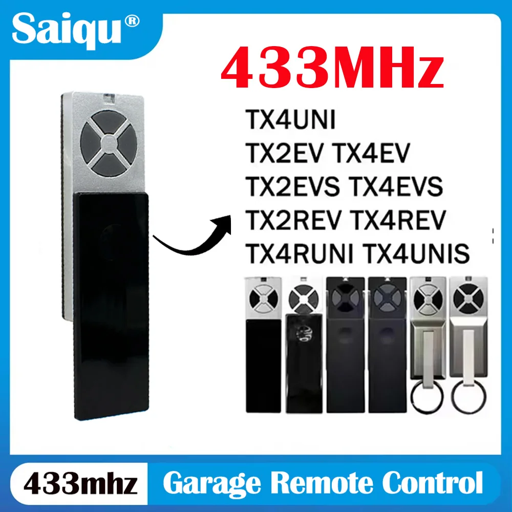 433MHz Rolling Code Garage Remote TX4UNIS TX4EVS TX2EVS TX4UNI TX2EV Advanced Security Encryption Easy Programming
433MHz Rolling Code Garage Remote TX4UNIS TX4EVS TX2EVS TX4UNI TX2EV Advanced Security Encryption Easy Programming