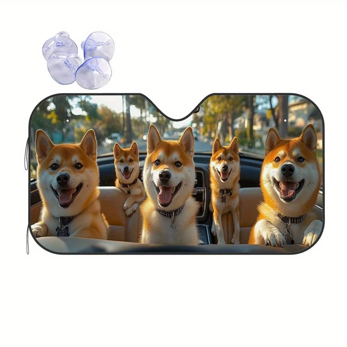 1 шт. автомобильный солнцезащитный козырек с рисунком собак Happy Shiba Inu — козырек на лобовое стекло с защитой от ультрафиолета и козырек на окно, подходит для всех транспортных средств, простая установка
1 шт. автомобильный солнцезащитный козырек с рисунком собак Happy Shiba Inu — козырек на лобовое стекло с защитой от ультрафиолета и козырек на окно, подходит для всех транспортных средств, простая установка