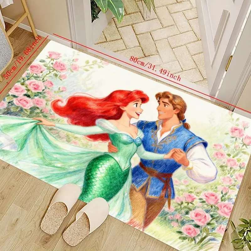 1PC Disney Princess Ariel and Eric Romantic Carpet for Living Room Home Decor, Kids Bedroom Large Floor Mat, Colorful Non-Slip A
1PC Disney Princess Ariel and Eric Romantic Carpet for Living Room Home Decor, Kids Bedroom Large Floor Mat, Colorful Non-Slip A