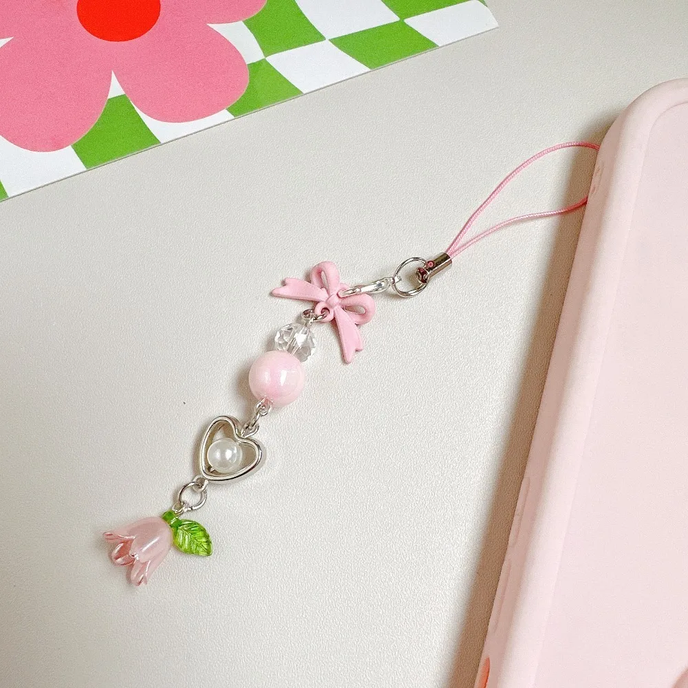 Bow Bead Phone Chain Anti-loss Convallaria Mobile Phone Lanyard Pendant Wrist Strap Cell Phone Strap Phone Charm
Bow Bead Phone Chain Anti-loss Convallaria Mobile Phone Lanyard Pendant Wrist Strap Cell Phone Strap Phone Charm