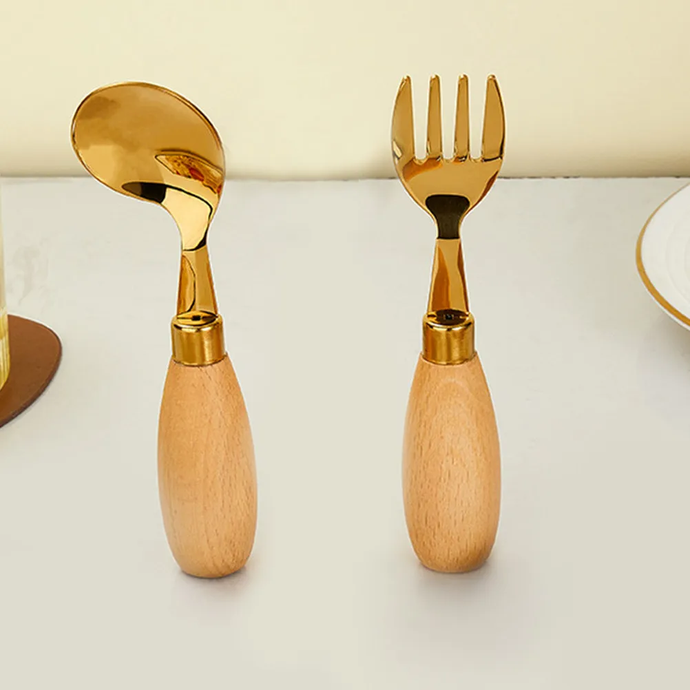 2pcs Stainless Steel Fork Curved Spoon For Toddler Baby Self Feeding Utensils Kids Dessert Spoon Fork Set Children Training
2pcs Stainless Steel Fork Curved Spoon For Toddler Baby Self Feeding Utensils Kids Dessert Spoon Fork Set Children Training