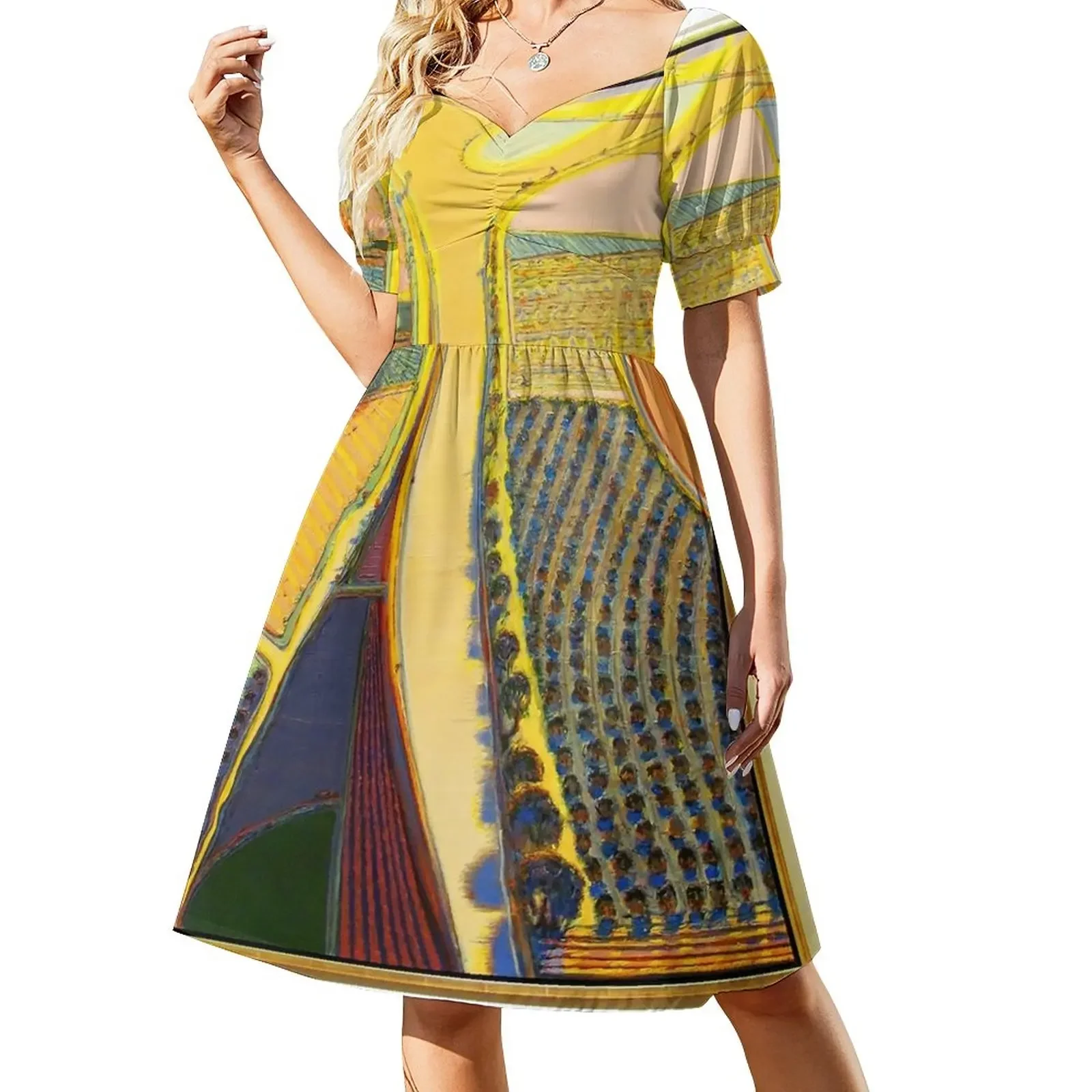 Wayne Thiebaud Short-Sleeved Dress luxury dresses women's evening dresses Evening dresses
Wayne Thiebaud Short-Sleeved Dress luxury dresses women's evening dresses Evening dresses