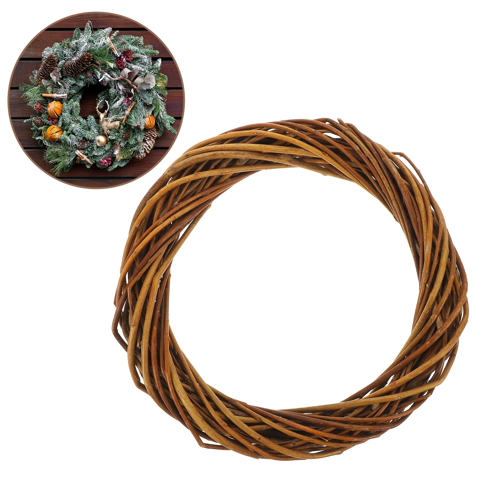 1pc Wicker For Craft Diy Natural Wreath Frame Plain Wreaths Decorating Wall Door Hanging Decor Festive Floral Wreath Supplies
1pc Wicker For Craft Diy Natural Wreath Frame Plain Wreaths Decorating Wall Door Hanging Decor Festive Floral Wreath Supplies