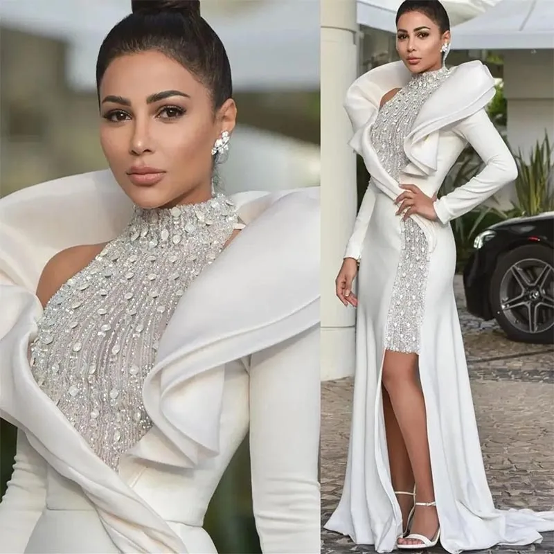Red Mermaid Evening Dresses Long Sleeves Deep V Neck Beaded Pearls Appliques Sequins Feather Train Prom Party Dresses Gowns
Red Mermaid Evening Dresses Long Sleeves Deep V Neck Beaded Pearls Appliques Sequins Feather Train Prom Party Dresses Gowns