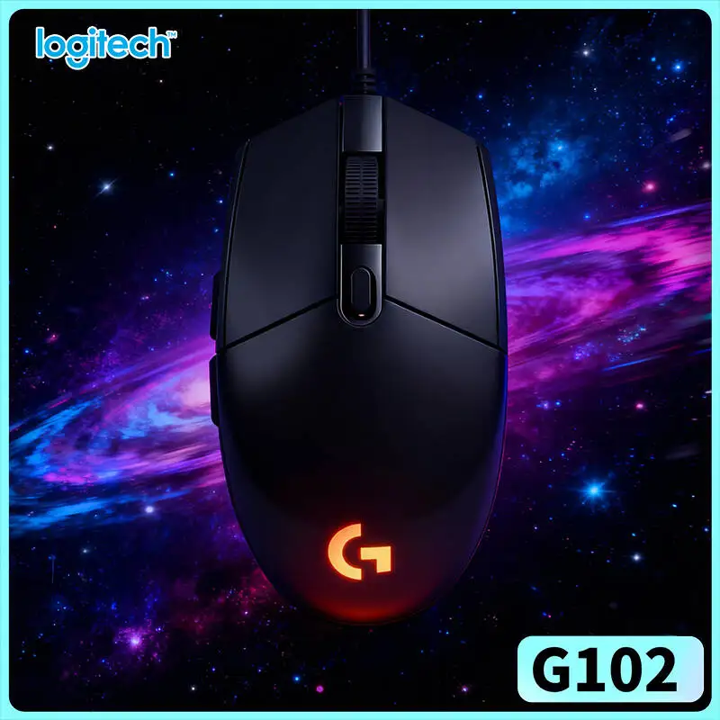 Logitech G102 Prodigy Mouse 1ms Report Rate RGB Backlit 6 Customizable Keys Comfort Grip for Esports Casual Gaming
Logitech G102 Prodigy Mouse 1ms Report Rate RGB Backlit 6 Customizable Keys Comfort Grip for Esports Casual Gaming