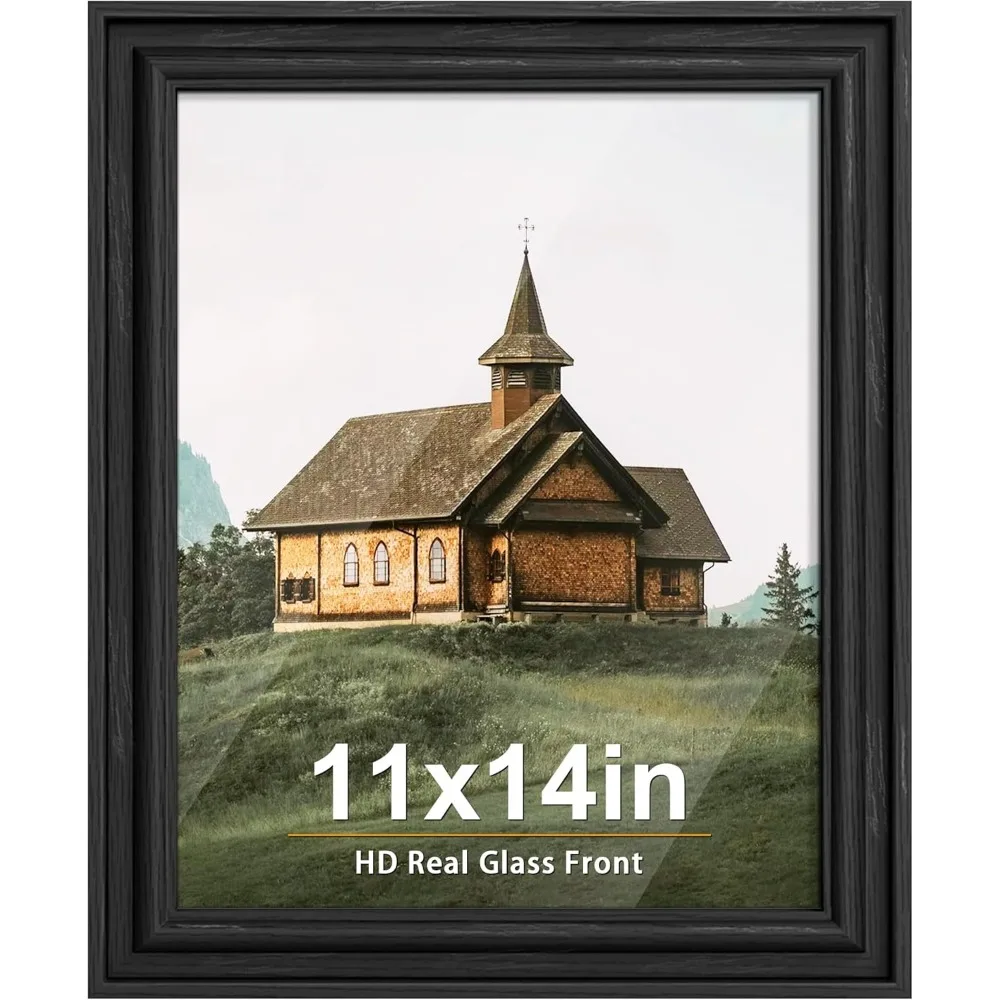 Sleek Real Glass Frame with Black Backing for Wall or Tabletop Display
Sleek Real Glass Frame with Black Backing for Wall or Tabletop Display