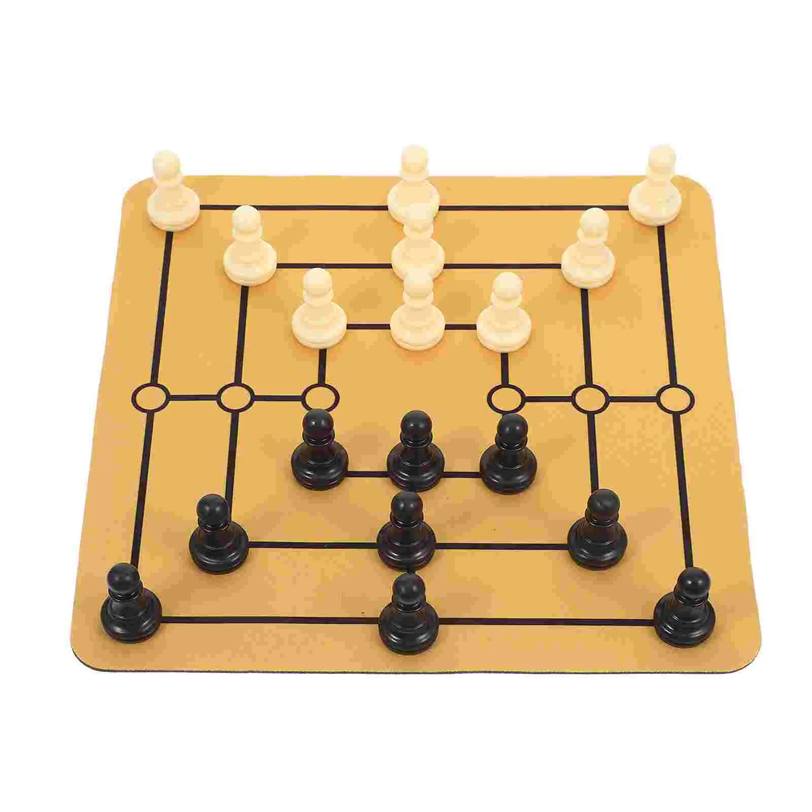 1 комплект традиционной настольной игры Nine Mens Morris для семейных развлечений, портативная домашняя забавная и забавная настольная игра для собраний
1 комплект традиционной настольной игры Nine Mens Morris для семейных развлечений, портативная домашняя забавная и забавная настольная игра для собраний