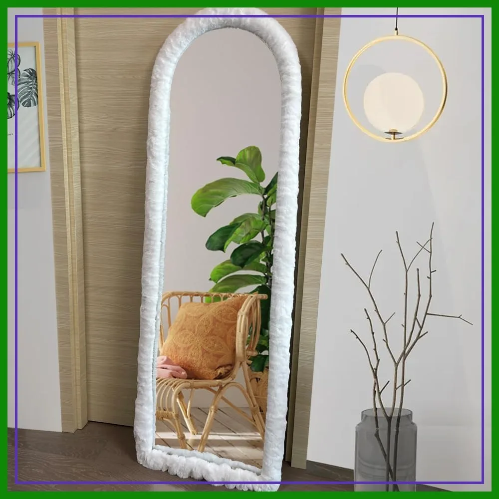 Fluffy Full Length Mirror Cover - 59"x16" Ultra Soft Stretch Non-Slip, Warm Home Decor for Bedroom Cloakroom (White)
Fluffy Full Length Mirror Cover - 59"x16" Ultra Soft Stretch Non-Slip, Warm Home Decor for Bedroom Cloakroom (White)