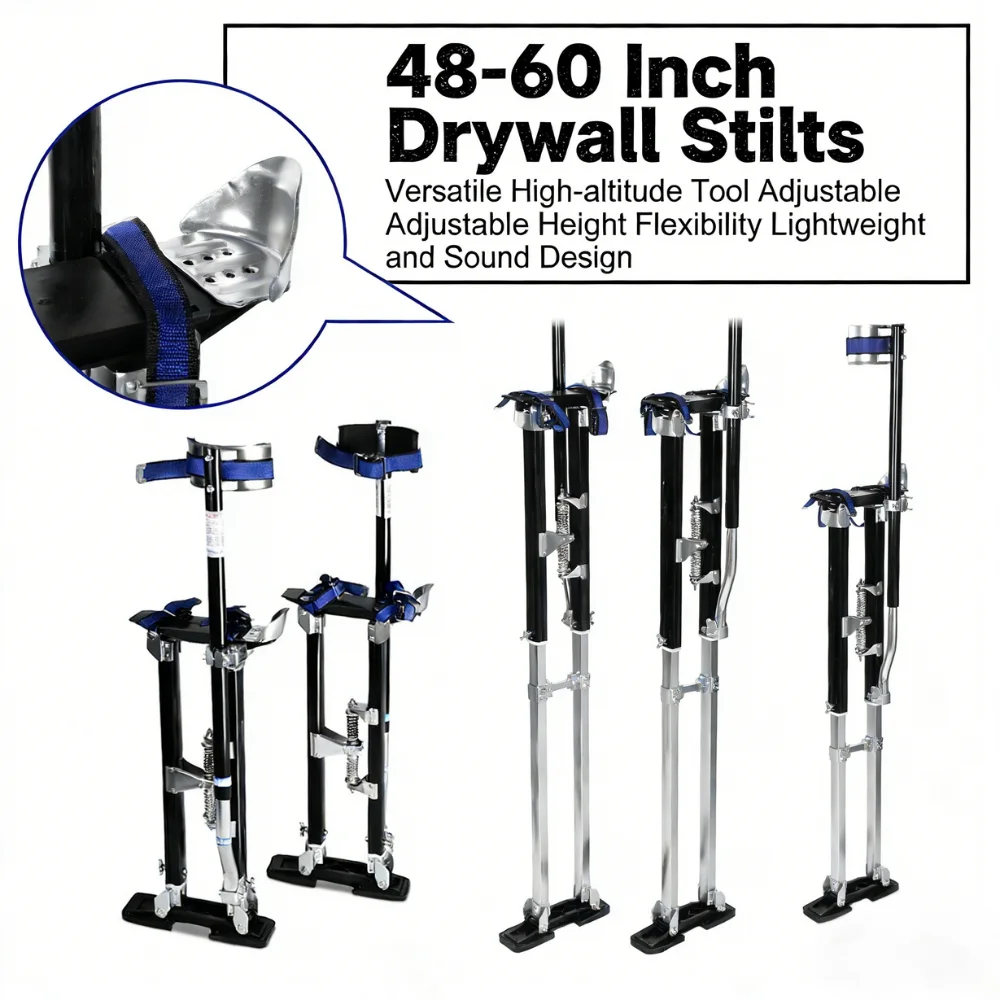 Регулируемые алюминиевые ходули 48-60 дюймов для высотных работ, монтажа гипсокартона, потолочных покрытий, а также для сценических выступлений и работ в садах
Регулируемые алюминиевые ходули 48-60 дюймов для высотных работ, монтажа гипсокартона, потолочных покрытий, а также для сценических выступлений и работ в садах