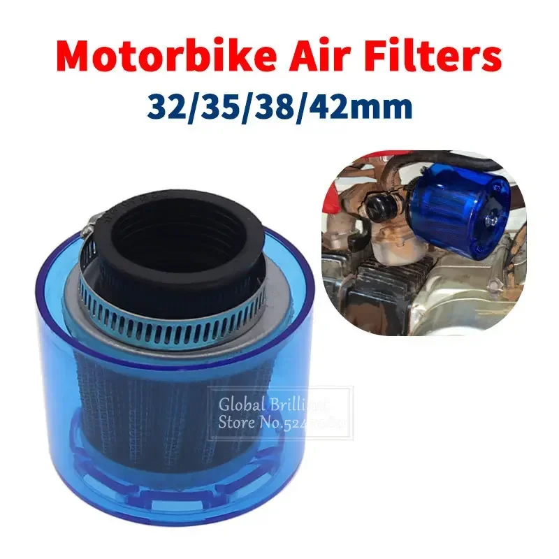 2Pcs 28/32/35/38/42mm Universal Blue Motorcycle Motorbike Air Filter Cleaner 50cc-250cc ATV Pit Dirt Bike Scooter Splash Proof
2Pcs 28/32/35/38/42mm Universal Blue Motorcycle Motorbike Air Filter Cleaner 50cc-250cc ATV Pit Dirt Bike Scooter Splash Proof