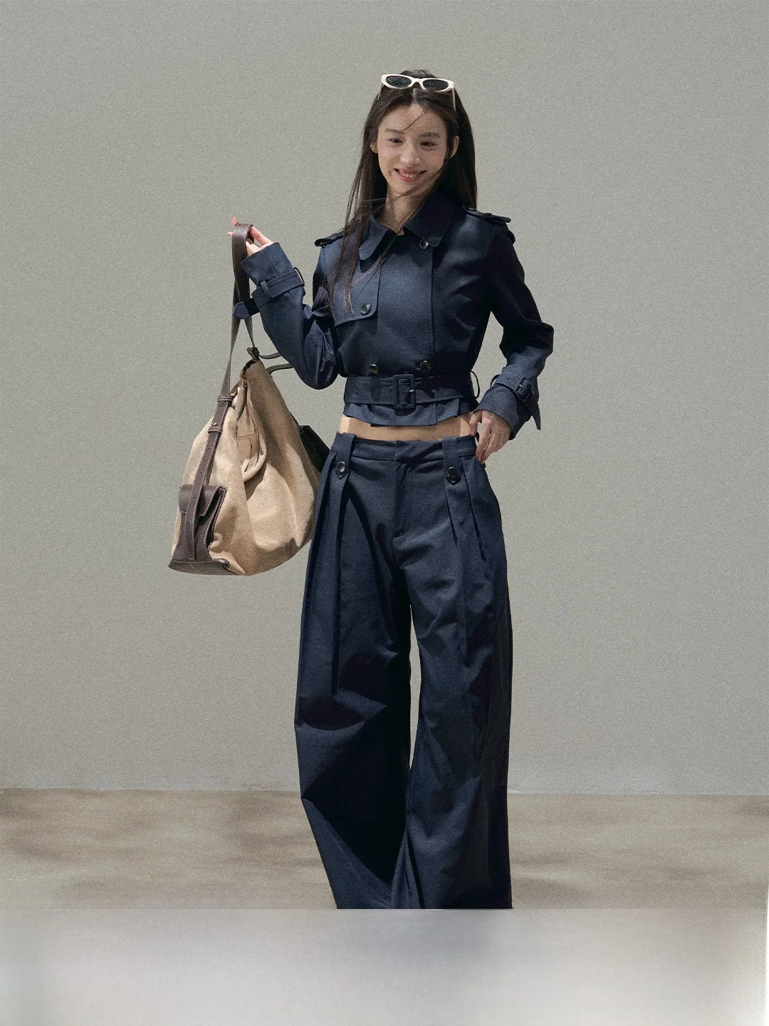 Anna Cute Spring Deconstructed Double-Breasted Windbreaker Jacket Pleated Wide-Leg Long Pants Workwear Fashion Set for Women
Anna Cute Spring Deconstructed Double-Breasted Windbreaker Jacket Pleated Wide-Leg Long Pants Workwear Fashion Set for Women