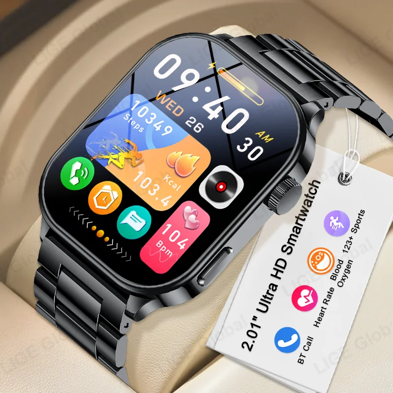 LIGE Smart Watch 2026 New 2.01 Inch Full Touch Screen Heart Rate Health Tracker Bluetooth Call Sports Smartwatch For Men Women
LIGE Smart Watch 2026 New 2.01 Inch Full Touch Screen Heart Rate Health Tracker Bluetooth Call Sports Smartwatch For Men Women