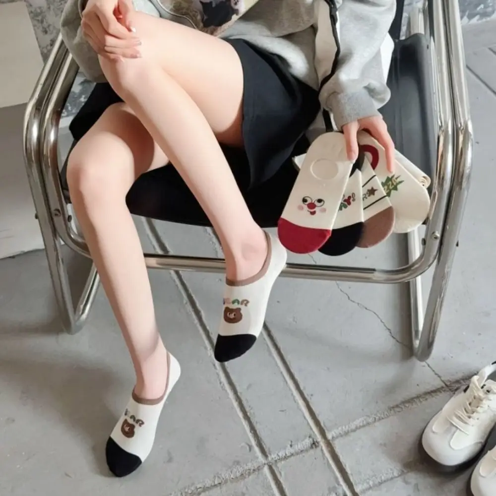 3Pairs Cute Cotton Boat Socks Cartoon Graffiti Patchwork Ankle Thin Socks Anti Slip Hosiery Invisible Socks Women Daily
3Pairs Cute Cotton Boat Socks Cartoon Graffiti Patchwork Ankle Thin Socks Anti Slip Hosiery Invisible Socks Women Daily