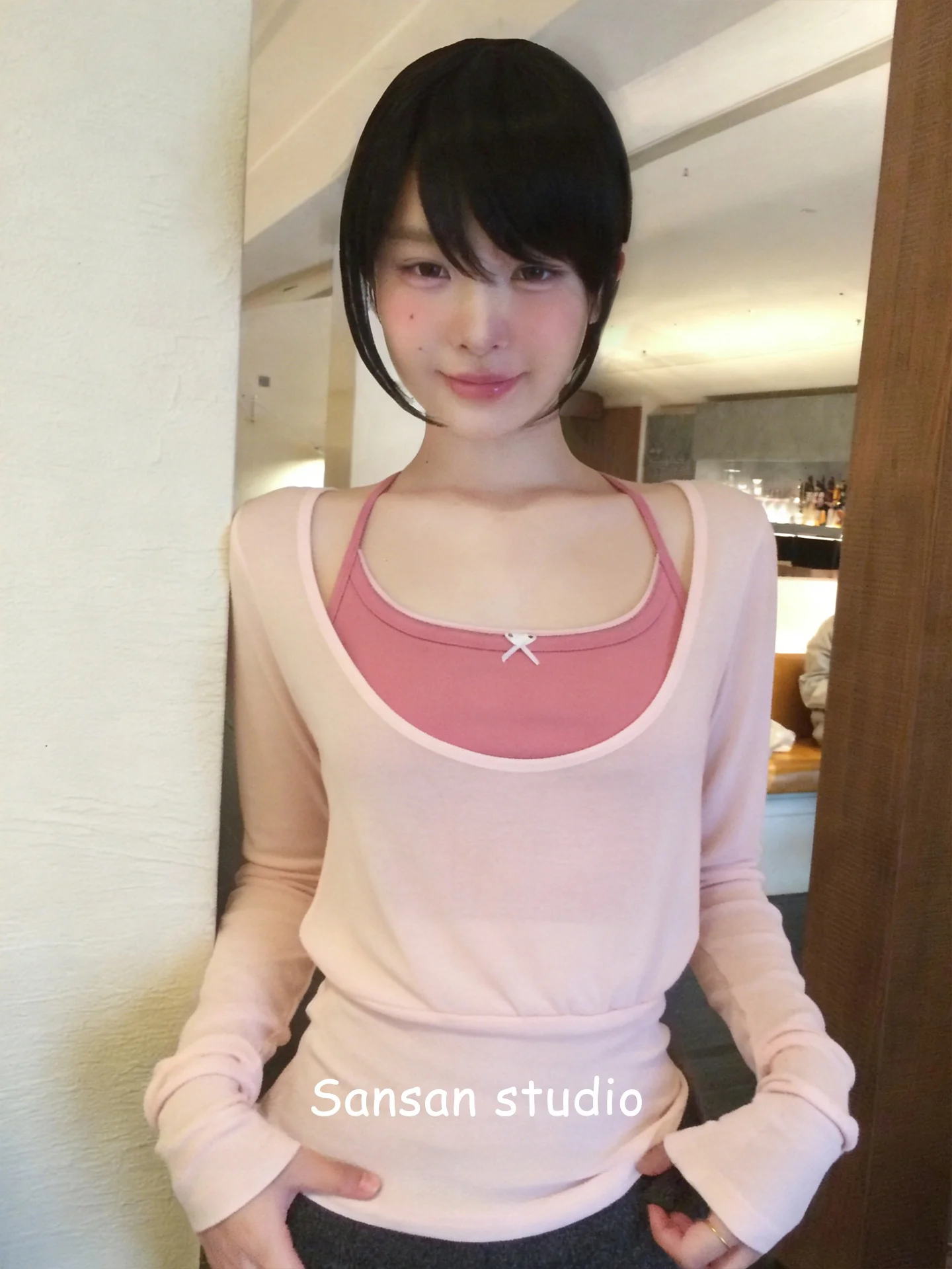 Spring Early Pink Long Sleeve T-Shirt Women's Beautiful Set Transparent Sun Protection Cover up Vest Korean Style Top
Spring Early Pink Long Sleeve T-Shirt Women's Beautiful Set Transparent Sun Protection Cover up Vest Korean Style Top