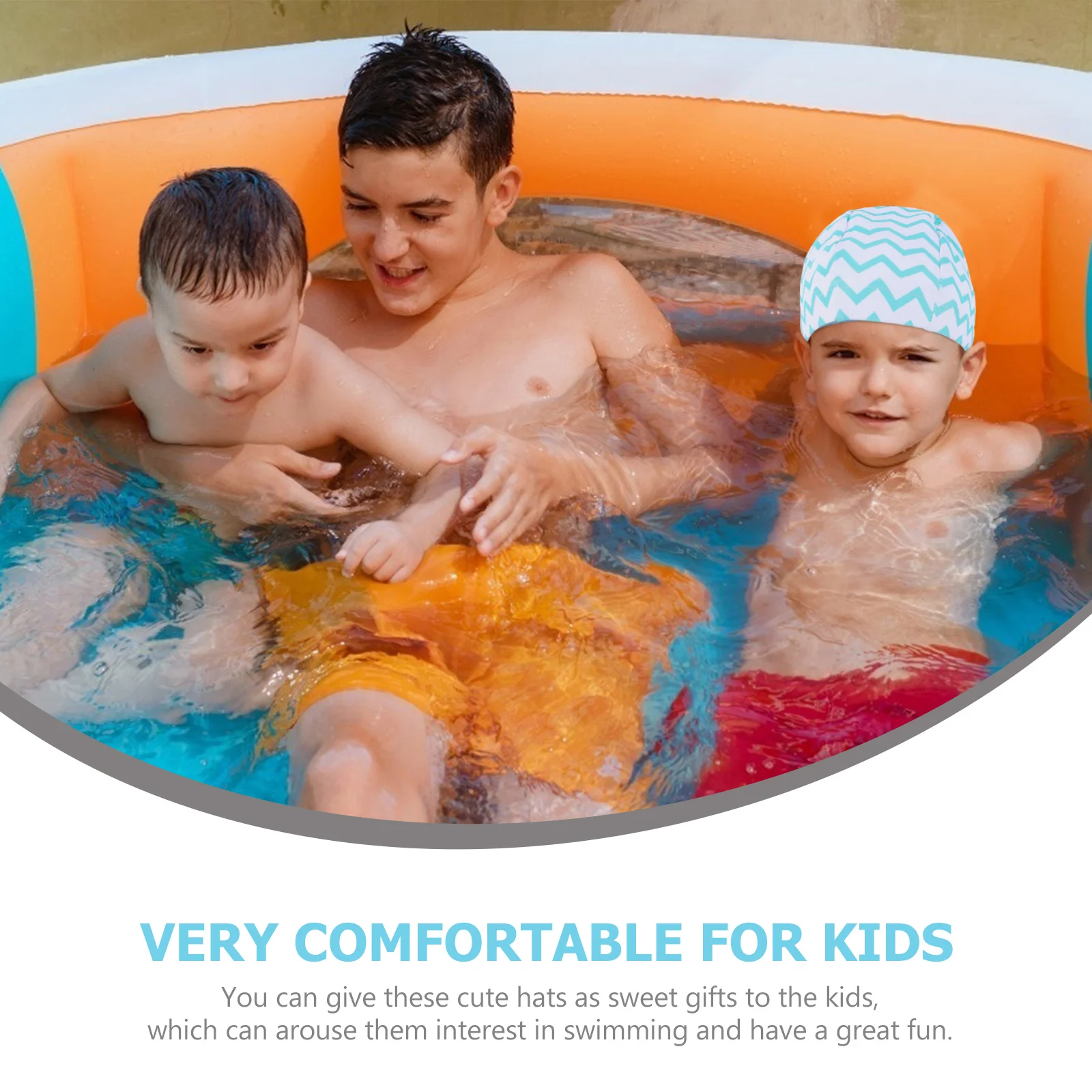 1Pcs Nylon Waterproof Swim Cap Elastic Swimming Hat Breathable Comfortable Kids Bathing Accessory Suitable Long Short Hair
1Pcs Nylon Waterproof Swim Cap Elastic Swimming Hat Breathable Comfortable Kids Bathing Accessory Suitable Long Short Hair