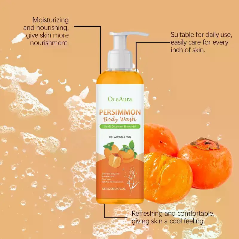 OceAura Persimmon Deodorizing Shower Gel Odor Remover Sweat Stains Body Cleaning Lasting Fragrance Smoothing Nourish Body Wash
OceAura Persimmon Deodorizing Shower Gel Odor Remover Sweat Stains Body Cleaning Lasting Fragrance Smoothing Nourish Body Wash