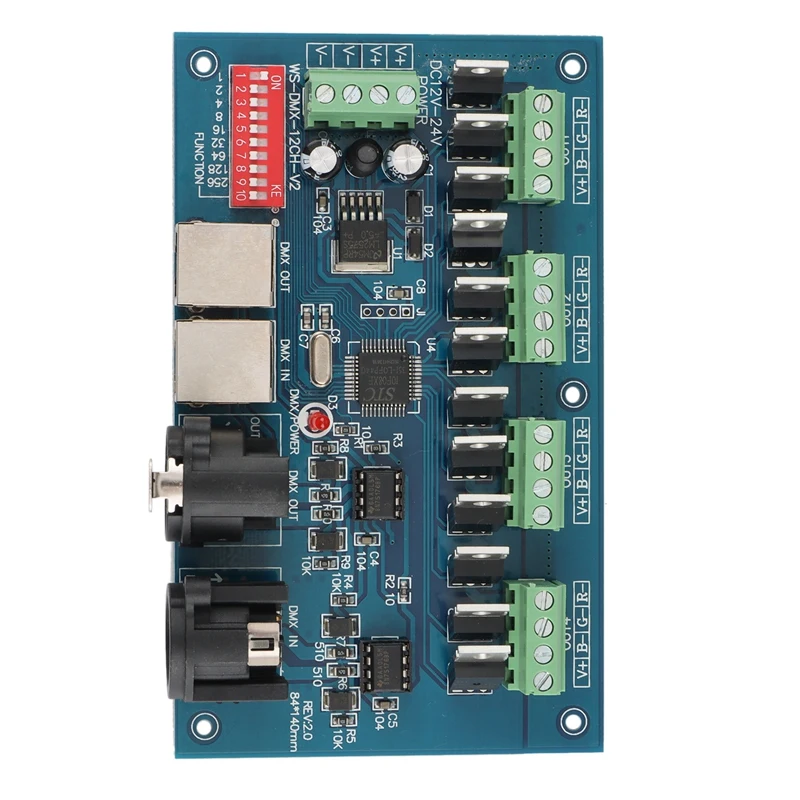 DC12V-24V 12 CH Led DMX512 декодер 12 каналов 4 группы 12Chx2a DMX декодер диммер XRL 3P RJ45 светодиодный контроллер
DC12V-24V 12 CH Led DMX512 декодер 12 каналов 4 группы 12Chx2a DMX декодер диммер XRL 3P RJ45 светодиодный контроллер