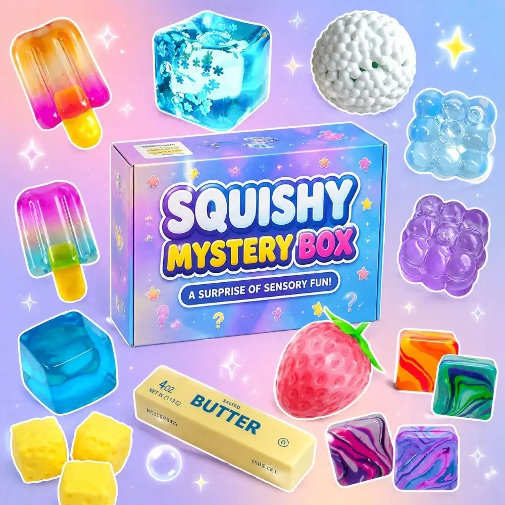 Assorted Squishy Squeeze Toys 2026 Surprise Mystery Blind Box Slow Rebound Food & Ocean Animal Themed Sensory Fidget for Stress Relief Gift for Kids & Adults
Assorted Squishy Squeeze Toys 2026 Surprise Mystery Blind Box Slow Rebound Food & Ocean Animal Themed Sensory Fidget for Stress Relief Gift for Kids & Adults
