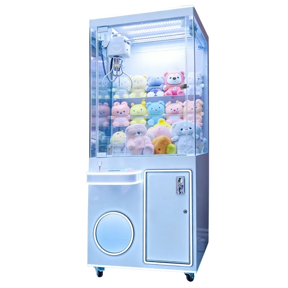 Pure White Coin Operated Crane Arcade Game Plush Toys Prizes Doll Vending Claw Machine With Bill Acceptor
Pure White Coin Operated Crane Arcade Game Plush Toys Prizes Doll Vending Claw Machine With Bill Acceptor