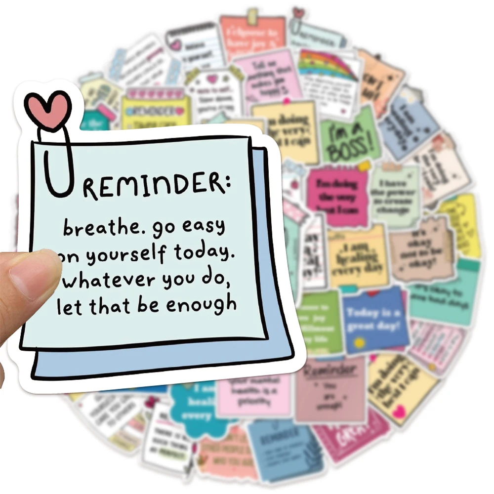 50PCS Self affirmation Encouragement Slogans Graffiti Stickers DIY Phone Cases Laptop Water Cups Waterproof Stickers
50PCS Self affirmation Encouragement Slogans Graffiti Stickers DIY Phone Cases Laptop Water Cups Waterproof Stickers