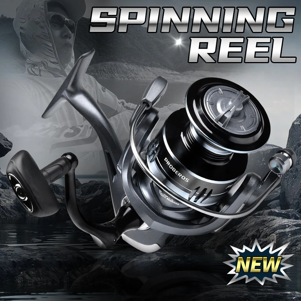 New Metal Handle Spinning Fishing Reel 3+1BB 5.2:1 Long Casting Catfishing Saltwater Tackle for Bass Tuna Snapper Perch
New Metal Handle Spinning Fishing Reel 3+1BB 5.2:1 Long Casting Catfishing Saltwater Tackle for Bass Tuna Snapper Perch