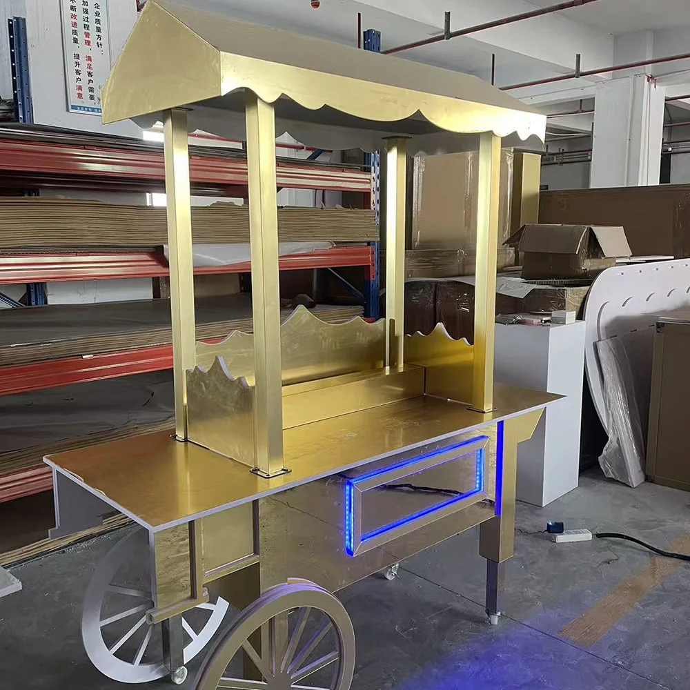 Wedding Event Parties Decoration Unique Design Sweet Dessert Cart Cake Display Container Gold Candy Cart Decoration
Wedding Event Parties Decoration Unique Design Sweet Dessert Cart Cake Display Container Gold Candy Cart Decoration