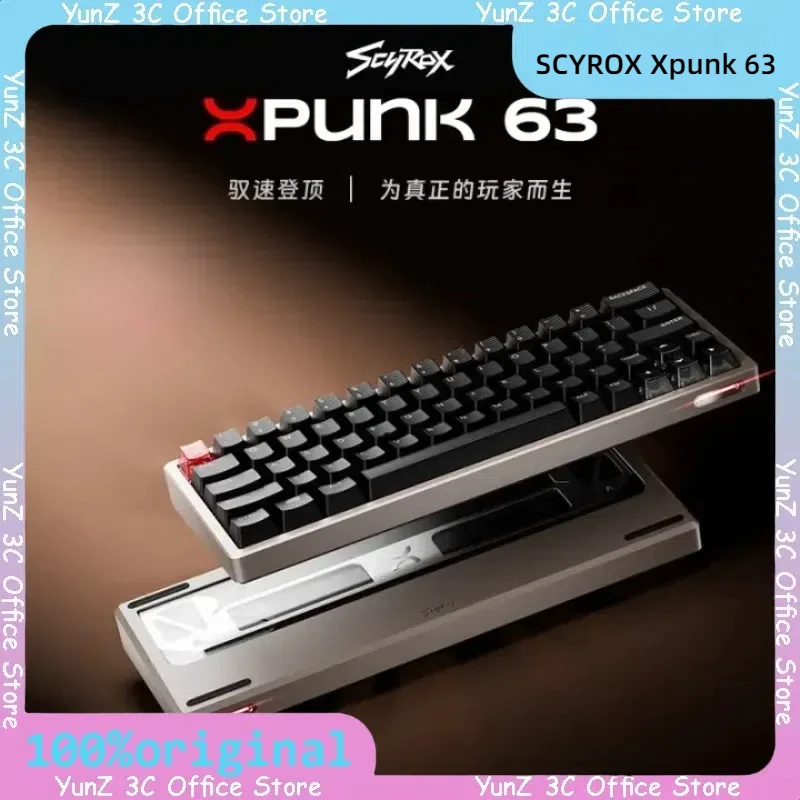 SCYROX Xpunk 63 Wired RGB Gaming Keyboard Magnetic Axis Aluminum Alloy Quick-Response Ergonomic 63% Layout Computer Peripheral
SCYROX Xpunk 63 Wired RGB Gaming Keyboard Magnetic Axis Aluminum Alloy Quick-Response Ergonomic 63% Layout Computer Peripheral