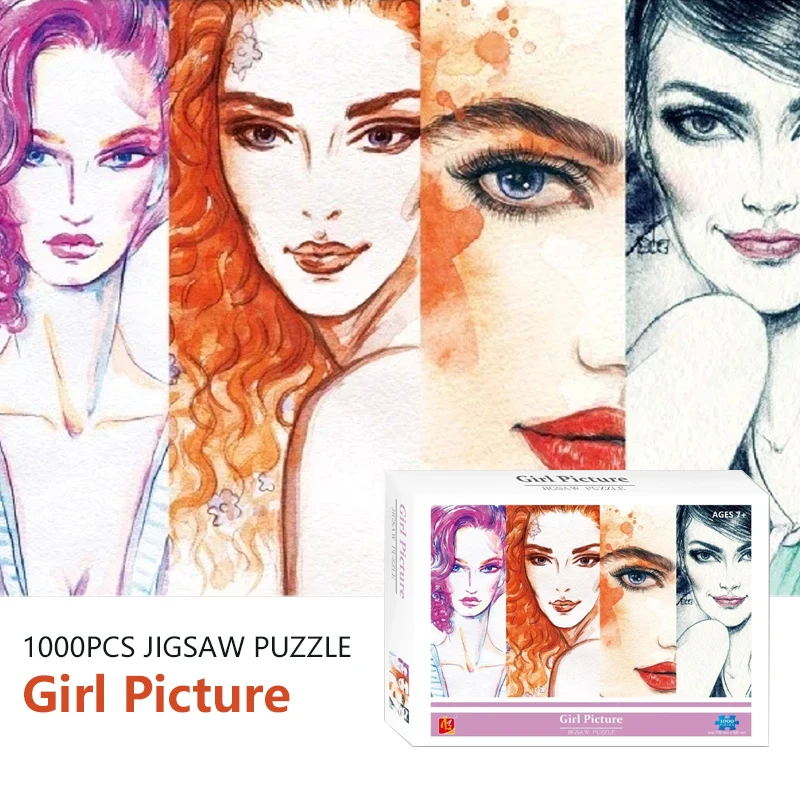 Adult 1000 pcs Paper Puzzle Girl Portrait Jigsaw Funny Home Decor Wall Display Festival Gifts Stress Relief
Adult 1000 pcs Paper Puzzle Girl Portrait Jigsaw Funny Home Decor Wall Display Festival Gifts Stress Relief