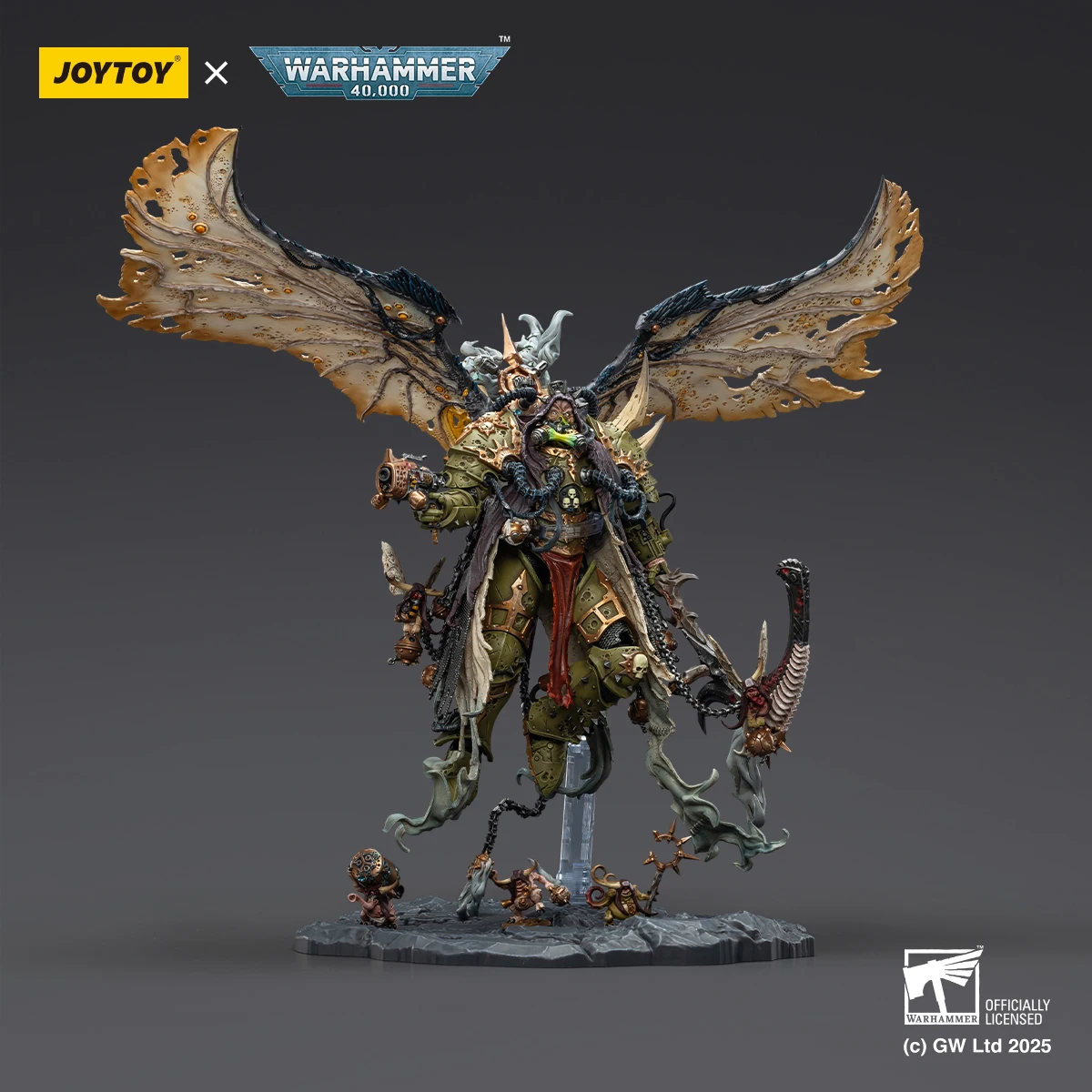 Фигурка HIPLAY JOYTOY Mortarion Daemon Primarch of Nurgle Warhammer 40K 1/18
Фигурка HIPLAY JOYTOY Mortarion Daemon Primarch of Nurgle Warhammer 40K 1/18