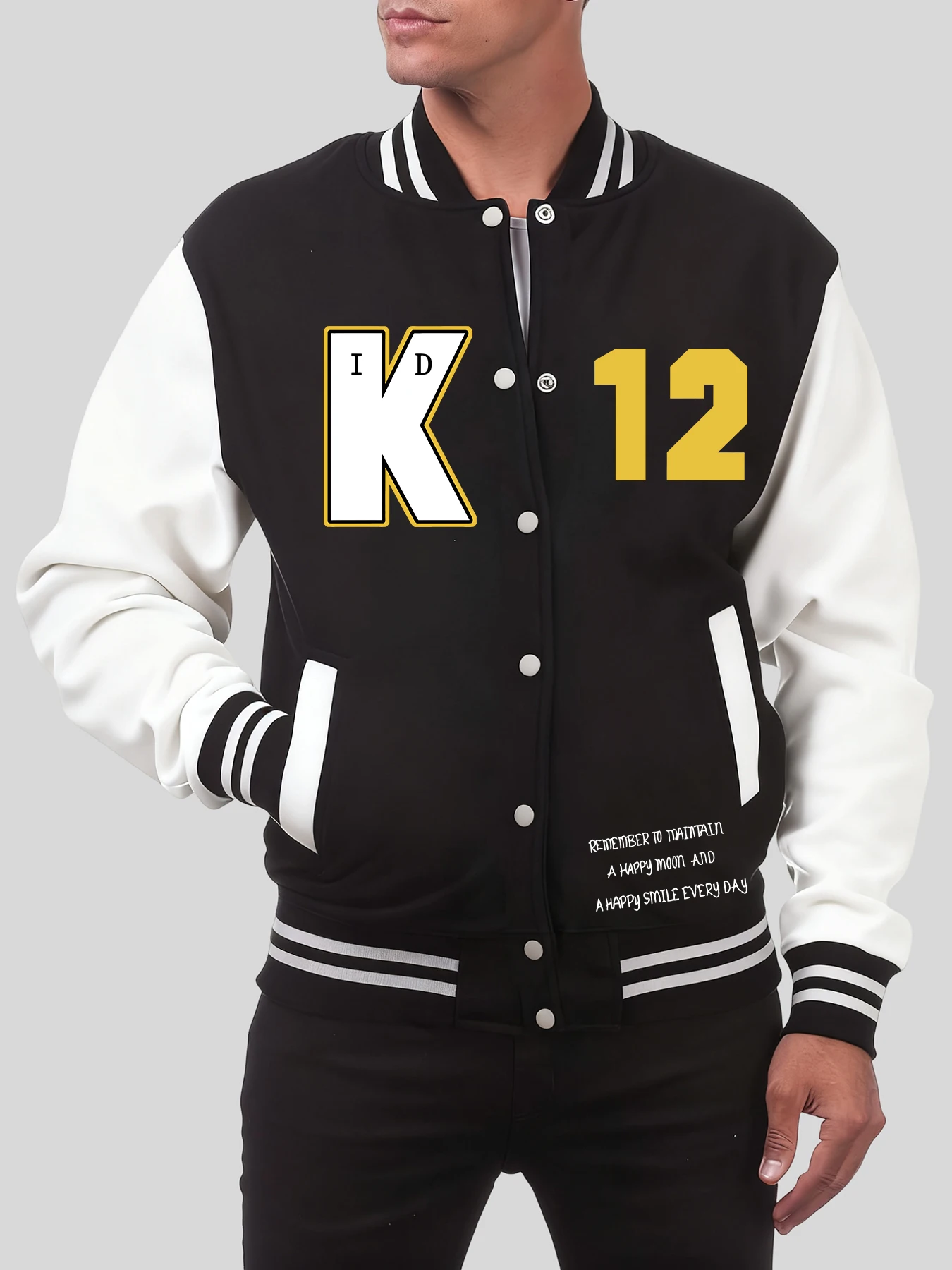 Бейсбольная форма с принтом «Счастливая Луна и K 12, мужская мягкая одежда больших размеров, осенняя повседневная уличная одежда, винтажная флисовая куртка
Бейсбольная форма с принтом «Счастливая Луна и K 12, мужская мягкая одежда больших размеров, осенняя повседневная уличная одежда, винтажная флисовая куртка