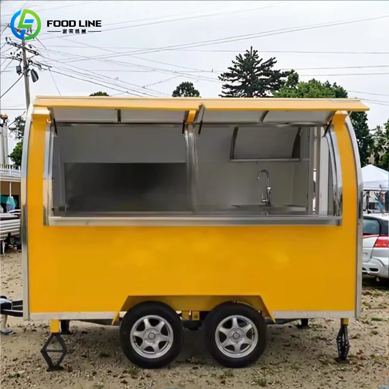 Customized Fully Equipped Round Food Trailer Catering Mobile Coffee Kiosk Bar Shop Food Cart Portable Mobile Food Truck
Customized Fully Equipped Round Food Trailer Catering Mobile Coffee Kiosk Bar Shop Food Cart Portable Mobile Food Truck