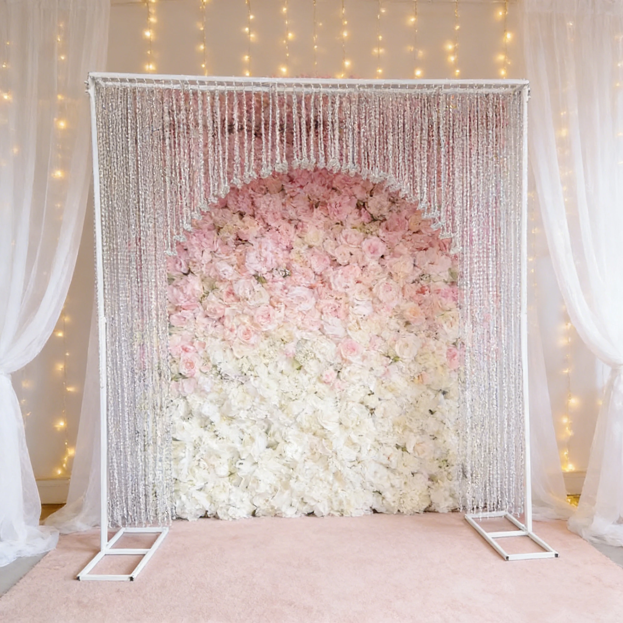 250cm Acrylic Bead Crystal Wedding Arch Crystal Bead Curtain Hotel Stage Hall Ceiling Background Arch Decoration Korean Props
250cm Acrylic Bead Crystal Wedding Arch Crystal Bead Curtain Hotel Stage Hall Ceiling Background Arch Decoration Korean Props